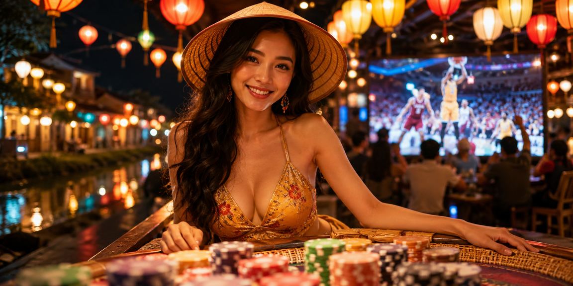Không khí thư giãn tại Hội An nơi người dùng tìm hiểu game trực tuyến và cá cược thể thao
